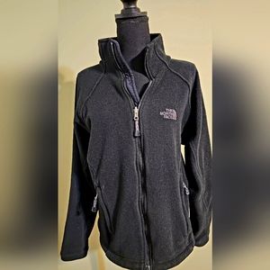 North Face mens S black fleece zip up